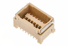 5054331070 - 1.25mm Pitch, Micro-Lock Plus PCB Header, Dual Row, Vertical, Surface Mount, Tin-Bismuth Plating, Positive Lock, 10 Circuits, Natural