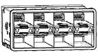 zSFP+ STACKED 2X4 RECEPTACLE ASSEMBLY-2180324-4 zSFP+ STACKED 2X4 RECEPTACLE ASSEMBLY-2180324-4
