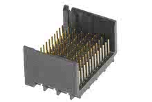 1712941804 - Impact 100 Ohm 4 Pair Vertical Backplane Header, Unguided, Open Endwall,  8 Columns, 96 Circuits, Pin Length 4.90mm, Plated Through Hole Dimension 0.46mm, Matte Tin, 0.254µm Gold