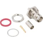 Amphenol RF-031-2389-RFX Connector RF Conn TNC 0Hz to 11GHz 50Ohm Crimp ST Panel Mount RCP Silver/Gold