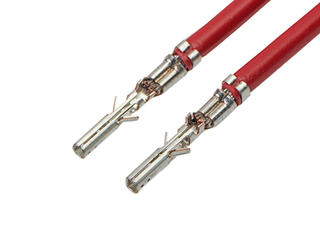 2147602221 - Pre-Crimped Lead Micro-Fit 3.0 Female-to-Micro-Fit 3.0 Female, Gold (Au)  Plating, 75.00mm Length, 18 AWG, Red