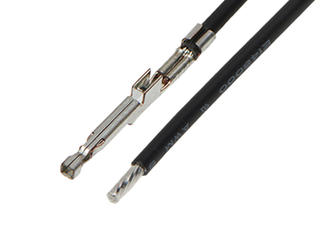 2174711123 - Pre-Crimped Lead Ultra-Fit Female-to-Pigtail, Tin (Sn) Plating, 225.00mm  Length, 16 AWG, Black