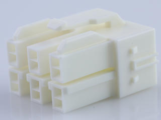 1510492611 - CP-6.5 Receptacle Housing, 6.50mm Pitch, Dual Row, Polarized, Positive Lock, 6 Circuits, Natural (White)