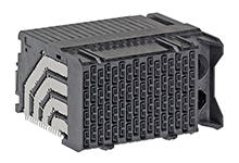 1713205020 - Impel 90 Ohm, 4 Pair Right-Angle Daughtercard, 1.90mm Pitch, Right Guided, 10 Columns, 80 Circuits, Plated Through Hole Dimension 0.36mm