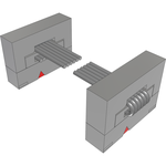 Samtec-FFSD-03-D-04.00-01-SR  Cable Assembly 0.101m 30AWG 1.27mm 6 to 6 POS IDC Connector to IDC Connector F-F TIGER EYE™ Bulk