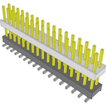 Samtec-HW-17-09-LM-D-440-SM-A Connector Headers and PCB Receptacles Conn Board Stacker HDR 34 POS 2.54mm Solder ST Top Entry SMD Tube