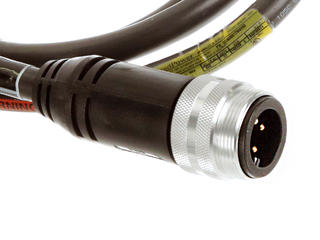 1300640461 - BradPower D-Size (1 3/8"–M35) Double-Ended Cordset, 4 Poles, Male (Straight) to Female (Straight), 10 AWG, Black TPE Cable, 20.0m (65.62') Length 1300640461 - BradPower D-Size (1 3/8"–M35) Double-Ended Cordset, 4 Poles, Male (Straight) to Female (Straight), 10 AWG, Black TPE Cable, 20.0m (65.62') Length