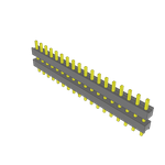 Samtec-ZW-18-17-T-S-275-100-LL Connector Headers and PCB Receptacles Conn Board Stacker HDR 18 POS 2.54mm Solder ST Top Entry Thru-Hole Bulk