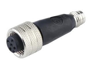 1200170004 - Micro-Change (M12) to Nano-Change Snap Adapter, 3 Poles, 44.7mm Length