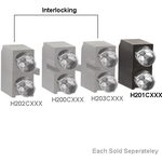 Bivar-H201CGYDL LEDs Right Angle, 3 mm LED, Bi-Level, Low Current