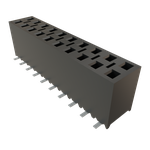 Samtec-SSM-110-L-DV-BE Connector Headers and PCB Receptacles Conn Socket Strip SKT 20 POS 2.54mm Solder ST Bottom Entry SMD Tube