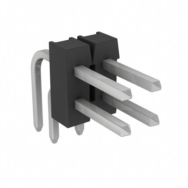 AMPMODU Mod II Breakaway Dual TH RA Tin 4 Pins