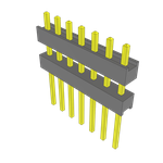 Samtec-ZW-07-09-T-S-300-336 Connector Headers and PCB Receptacles Conn Board Stacker HDR 7 POS 2.54mm Solder ST Top Entry Thru-Hole Bulk Samtec-ZW-07-09-T-S-300-336 Connector Headers and PCB Receptacles Conn Board Stacker HDR 7 POS 2.54mm Solder ST Top Entry Thru-Hole Bulk