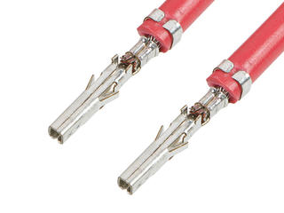 2153402123 - Pre-Crimped Lead Mini-Fit Jr. Female-to-Mini-Fit Jr. Female, Tin (Sn) Plating, 225.00mm Length, 16 AWG, Red