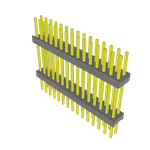 Samtec-ZW-15-13-G-D-695-265 Connector Headers and PCB Receptacles Conn Board Stacker HDR 30 POS 2.54mm Solder ST Top Entry Thru-Hole Bulk