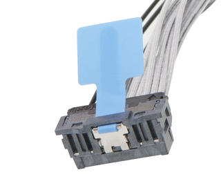 2217440500 - KickStart Right-Angle-to-KickStart Right-Angle Cable Assembly, Pull Tab, 10 Differential Pair, 12 Single Ended, 2 Power, 500.00mm Length