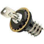 Grayhill-44L45-03-2-03N Switch KeyLock Switch Key Lock DP3T 45° Tubular Key 5A 115VAC 28VDC >1.47N Solder Lug Panel Mount