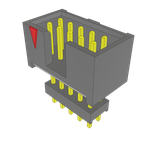 Samtec-ZSS-105-02-L-D-620 Connector Headers and PCB Receptacles Conn Elevated Shrouded Header HDR 10 POS 2.54mm Solder ST Top Entry Thru-Hole Bulk