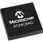 Microchip Technology-AT24C64D-MAHM-E EEPROM EEPROM Serial-I2C 64K-bit 8K x 8 1.8V/2.5V/3.3V/5V 8-Pin UDFN EP T/R