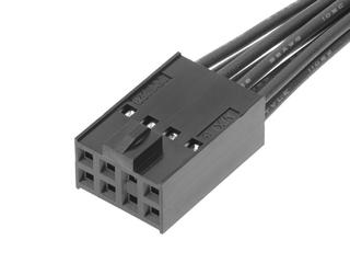 2196581084 - C-Grid III Female-to-C-Grid III Female Off-the-Shelf (OTS) Cable Assembly, Dual Row, 600.00mm Length, Tin (Sn) Plating, 8 Circuits, Black