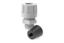 1300980185 - MAX-LOC Strain Relief Cord-Sealing Grip for UF Cable, 1/2" NPT, Straight  Male, Cable Diameter 5.54x10.69mm (.218x.421") Oval