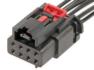 2059260110 - MultiCat Mid-Power Receptacle Housing, 8 Circuits, Key A, Black, with CPA