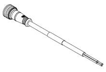 1200795079 - Ultra-Lock (M12) Single-Ended Cordset, 5 Poles, Male (Straight) to Pigtail, 22 AWG, PUR Cable, 4.0m (13.12') Length 1200795079 - Ultra-Lock (M12) Single-Ended Cordset, 5 Poles, Male (Straight) to Pigtail, 22 AWG, PUR Cable, 4.0m (13.12') Length