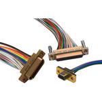 Cinch Connectivity Solutions-DCHM21P6N5-36.0MN-HT1 Connector D-Subminiature High Temperature Micro-D, Metal hell Plug ,21 Position, Male, Wire Lead