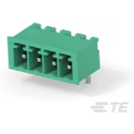 TE Connectivity-284513-4 Connector Headers and PCB Receptacles Conn Shrouded Header (4 Sides) M 4 POS 3.81mm Solder RA Side Entry Thru-Hole