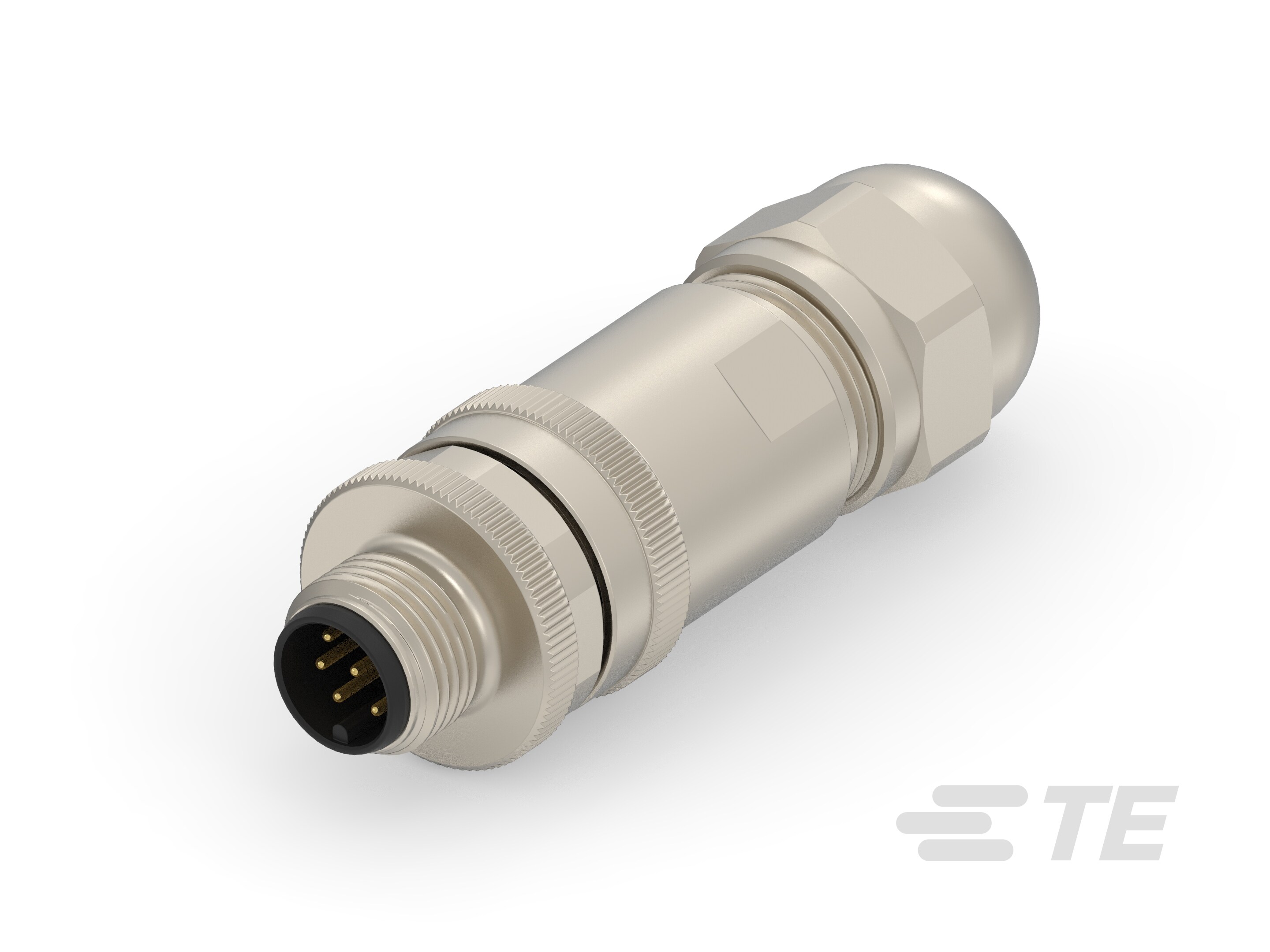 M12 MALE,A8 CODE,STR CONNECTOR, PG7 SEAL-2351415-3
