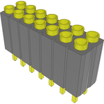 Samtec-ESD-107-T-23 Connector Headers and PCB Receptacles Conn Socket Strip SKT 14 POS 2.54mm Solder ST Top Entry Thru-Hole Bulk