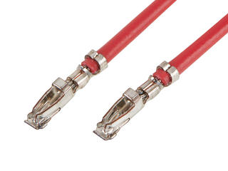 2175002124 - Pre-Crimped Lead Micro-Lock Plus 2.0 Female-to-Micro-Lock Plus 2.0 Female, Tin (Sn) Plating, 300.00mm Length, 22 AWG, Red
