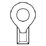 Molex-0190560023 Connector Terminals Ring Tongue Terminal 18-22AWG Copper 23.22mm Electro Tin VersaKrimp Carton