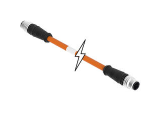 1201080435 - Micro-Change (M12) Double-Ended Cordset, 4 Poles, D-Coded, Male (Straight) to Male (Straight), 24 AWG, Orange TPE Cable, 60.0m (196.85' ) Length, 6.35mm (.250") Diameter 1201080435 - Micro-Change (M12) Double-Ended Cordset, 4 Poles, D-Coded, Male (Straight) to Male (Straight), 24 AWG, Orange TPE Cable, 60.0m (196.85' ) Length, 6.35mm (.250") Diameter