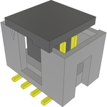 Samtec-HTSS-104-01-H-DV-A-P-TR Connector Headers and PCB Receptacles Conn Shrouded Header (4 Sides) HDR 8 POS 2.54mm Solder ST Top Entry SMD T/R