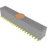 Samtec-FLE-119-01-G-DV-K-TR Connector Headers and PCB Receptacles Conn Socket Strip SKT 38 POS 1.27mm Solder ST SMD T/R