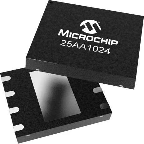 Microchip Technology-25AA1024-I/MF EEPROM EEPROM Serial-SPI 1M-bit 128K x 8 2.5V/3.3V/5V 8-Pin DFN-S EP Tube
