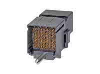 1715749835 - Impact 100 Ohm 4-Pair Right-Angle Orthogonal Direct Header, Bottom Guided, with Outrigger, 8 Column, 32 Differential Pair, 270˚Mate Position, Pin Length 5.50mm, Plated Through-Hole Dimension 0.46mm, Lead Free