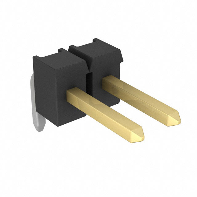 AMPMODU Mod II Breakaway TH RA Gold 2 Pins