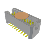 Samtec-TFC-109-02-L-D-K-TR Connector Headers and PCB Receptacles Conn Shrouded Header (4 Sides) HDR 18 POS 1.27mm Solder ST Top Entry SMD TIGER EYE™ T/R