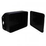 Bud Industries-PW-12850-MB  Black Acrylonitrile Butadiene Styrene Bracket Mount UL94-5VA Enclosure