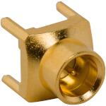 Amphenol RF-920-504J-52P Connector RF Conn HD-EFI 0Hz to 3GHz 50Ohm Solder ST SMD RCP Gold Tray