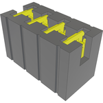 Samtec-MNT-104-BK-H Connector Jumpers and Shunts Conn Shunt F 8 POS 2.54mm ST Bulk