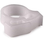 HellermannTyton-SNP410C2 Cable Clamps and Clips Cable Management, Snapper Hose Clamp Polyacetal White Snap In 11.5mm Bag