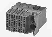 1705305038 - Impact 85 Ohm Plus 3 Pair Right-Angle Daughtercard, Right Guide, 8 Columns, 72 Circuits, Plated Through Hole Dimension 0.39mm, Lead Free