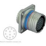 SOURIAU-D38999/20MG11SB Connector Circular Conn Circular SKT 11 POS Crimp ST Flange Mount 11 Terminal 1 Port