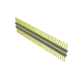 Samtec-ZW-36-12-T-S-340-355 Connector Headers and PCB Receptacles Conn Board Stacker HDR 36 POS 2.54mm Solder ST Top Entry Thru-Hole Bulk