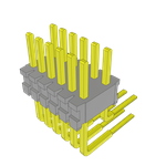 Samtec-TMS-106-03-G-D-RA Connector Headers and PCB Receptacles Conn Unshrouded Header HDR 12 POS 1.27mm Solder RA Side Entry Thru-Hole Bulk