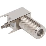 Amphenol RF-222131 Connector RF Conn Type F 0Hz to 2GHz 75Ohm Solder RA Thru-Hole RCP Gold