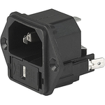 SCHURTER-4301.2061 Power Entry Modules Power Entry Module Unfiltered M 3 POS 250VAC 10A Fuse/Voltage Selector ST 1 Port